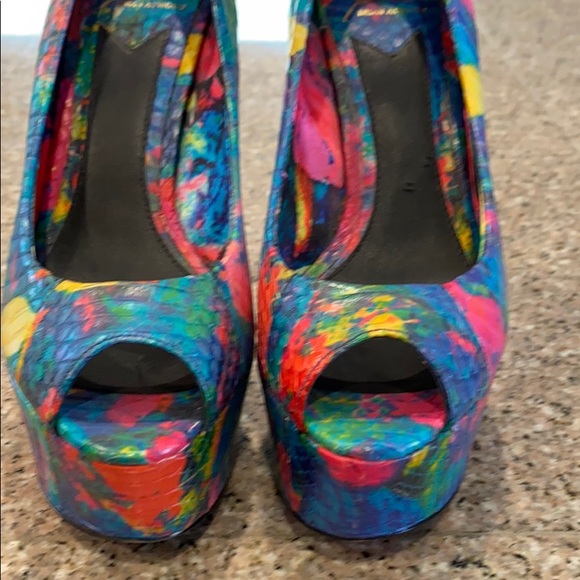 Multicolored B Brian Atwood heels - Picture 4 of 16